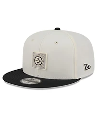 New Era Men's Cream/Black Pittsburgh Steelers 2026 Nfl Training Camp 9FIFTY Snapback Hat