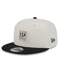 New Era Men's Cream/Black Cincinnati Bengals 2026 Nfl Training Camp 9FIFTY Snapback Hat