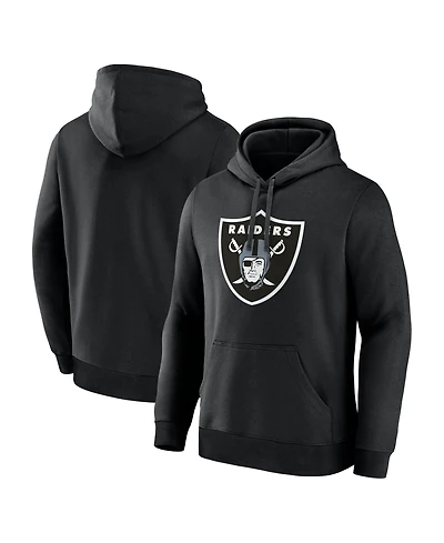 Logo Athletic Men's Black Las Vegas Raiders Primary Hoodie