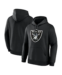 Logo Athletic Men's Black Las Vegas Raiders Primary Hoodie