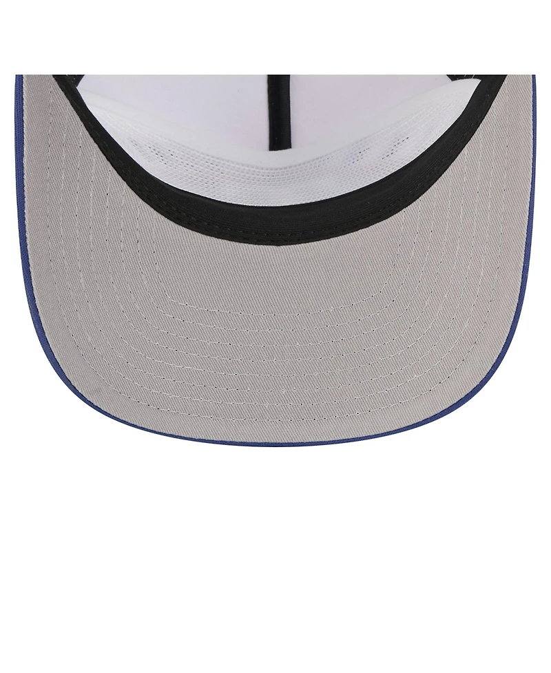 New Era Men's White/Royal Texas Rangers Retro Cut 19TWENTY Adjustable Trucker Hat