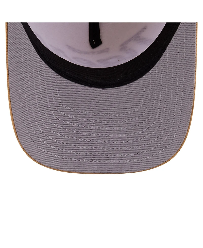 New Era Men's Cream Detroit Tigers Herringbone 9FIFTY A-Frame Snapback Hat