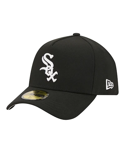 New Era Men's Black Chicago White Sox A-Frame 59FORTY Fitted Hat