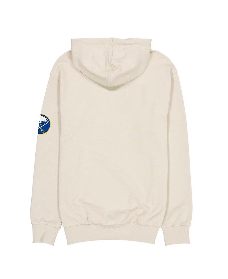 New Era Men's Cream Buffalo Sabres Wagon Defender Hoodie