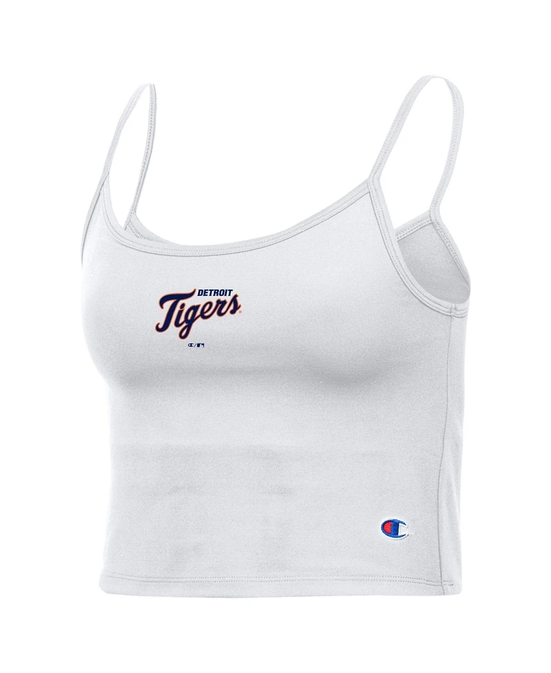 Champion Women's White Detroit Tigers America Scoop Tank Top