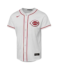Nike Big Boys and Girls Sal Stewart White Cincinnati Reds Home Replica Player Jersey