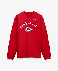 Nike Men's Red Kansas City Chiefs Defensive Leader Club Fleece Pullover Sweatshirt