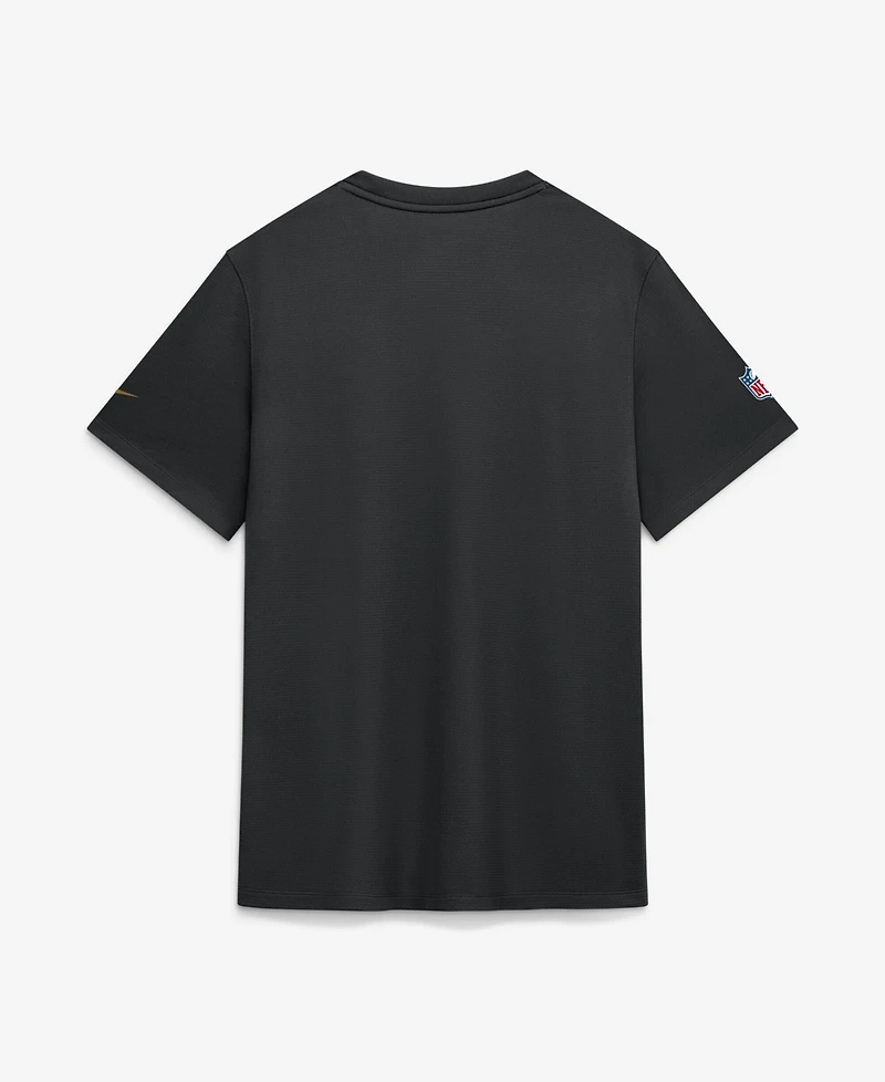 Nike Men's Black Baltimore Ravens Sideline Uv Dri-fit Coaches Shirt