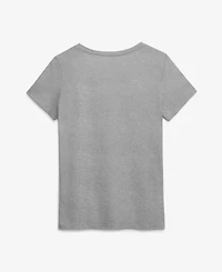Logo Athletic Women's Gray Tampa Bay Rays V-Neck T-Shirt