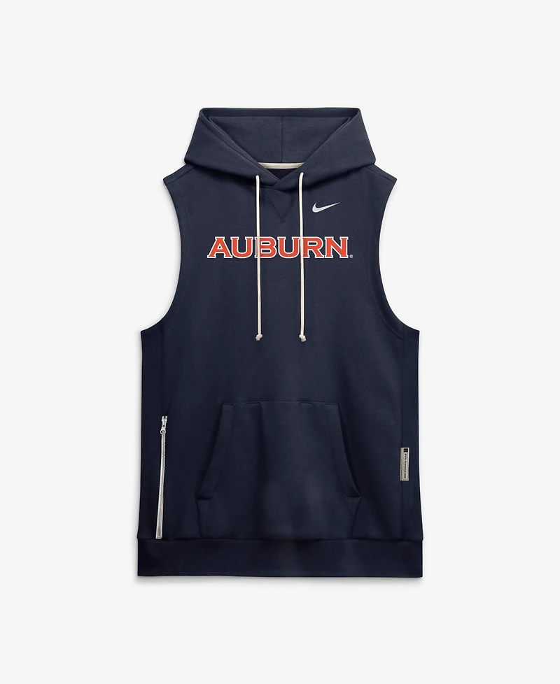 Nike Men's Navy Auburn Tigers 2026 Sideline Sleeveless Dri-fit Hoodie