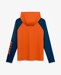Fanatics Women's Orange/Navy Chicago Bears Cornerback Blitz Raglan Full-Zip Hoodie