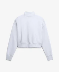 Nike Women's White Chicago Bears Oversized Phoenix Fleece Cropped Quarter-Zip Sweatshirt