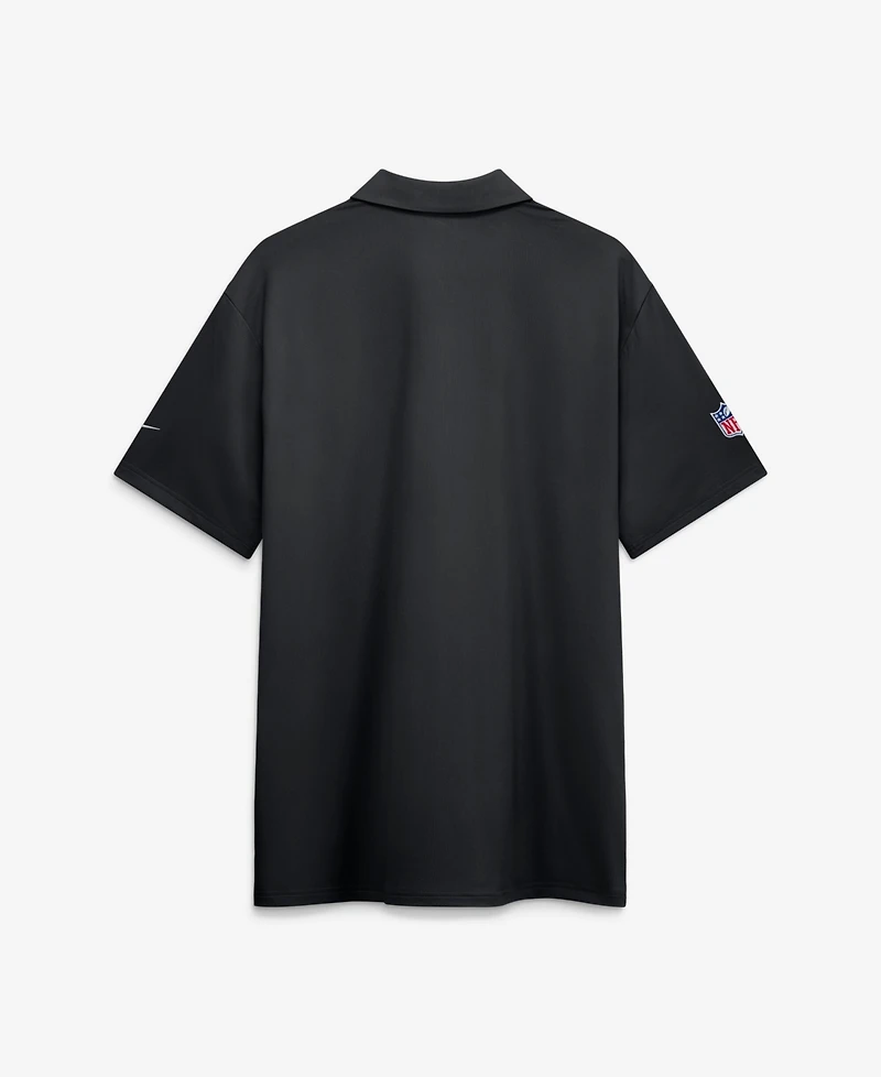 Nike Men's Black Jacksonville Jaguars Sideline Powerful Blocking Dri-fit Tour Polo Shirt