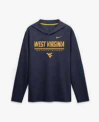 Nike Men's Navy West Virginia Mountaineers 2026 Sideline Lightweight Long Sleeve Dri-fit Hoodie