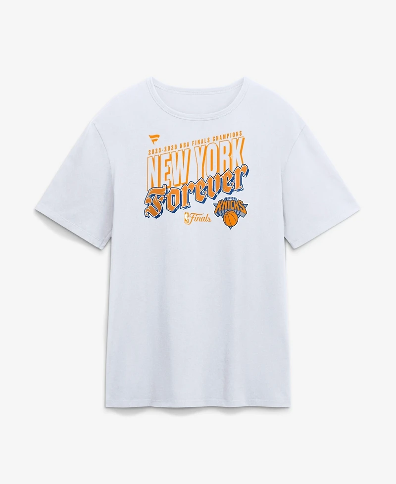 Fanatics Men's White New York Knicks 2026 Nba Finals Champions Big & Tall Hometown T-Shirt