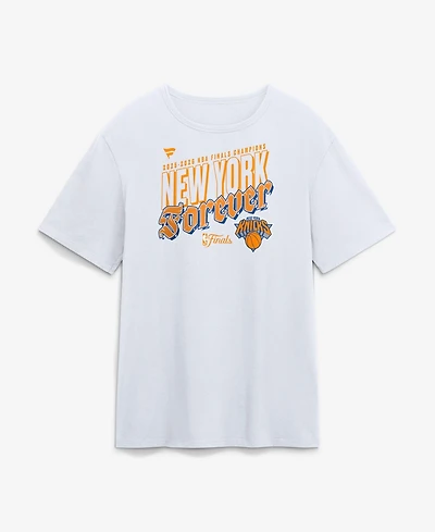 Fanatics Men's White New York Knicks 2026 Nba Finals Champions Big & Tall Hometown T-Shirt