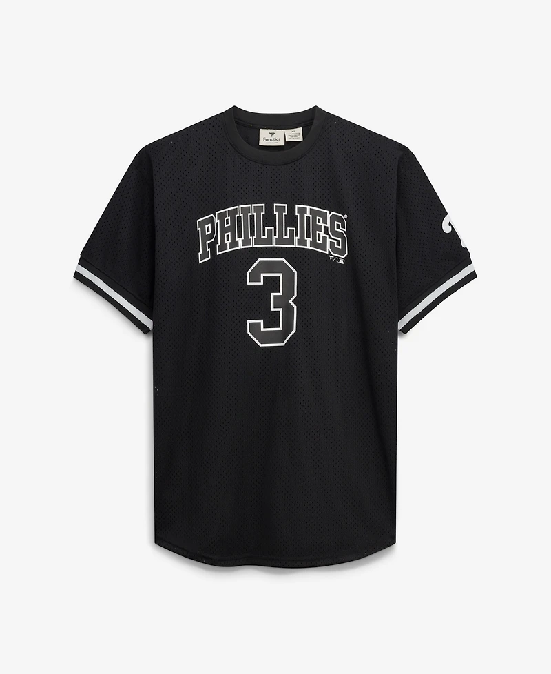 Fanatics Men's Bryce Harper Black/White Philadelphia Phillies Big & Tall Heavyweight Mesh Jersey