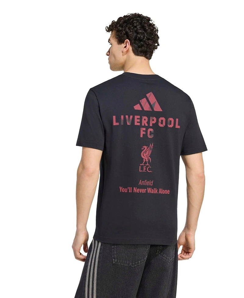 Adidas Men's Black Liverpool Graphic T-Shirt