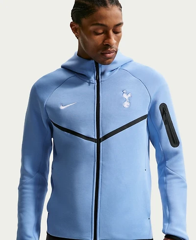 Nike Men's Blue Tottenham Hotspur Tech Fleece Windrunner Raglan Full-Zip Hoodie