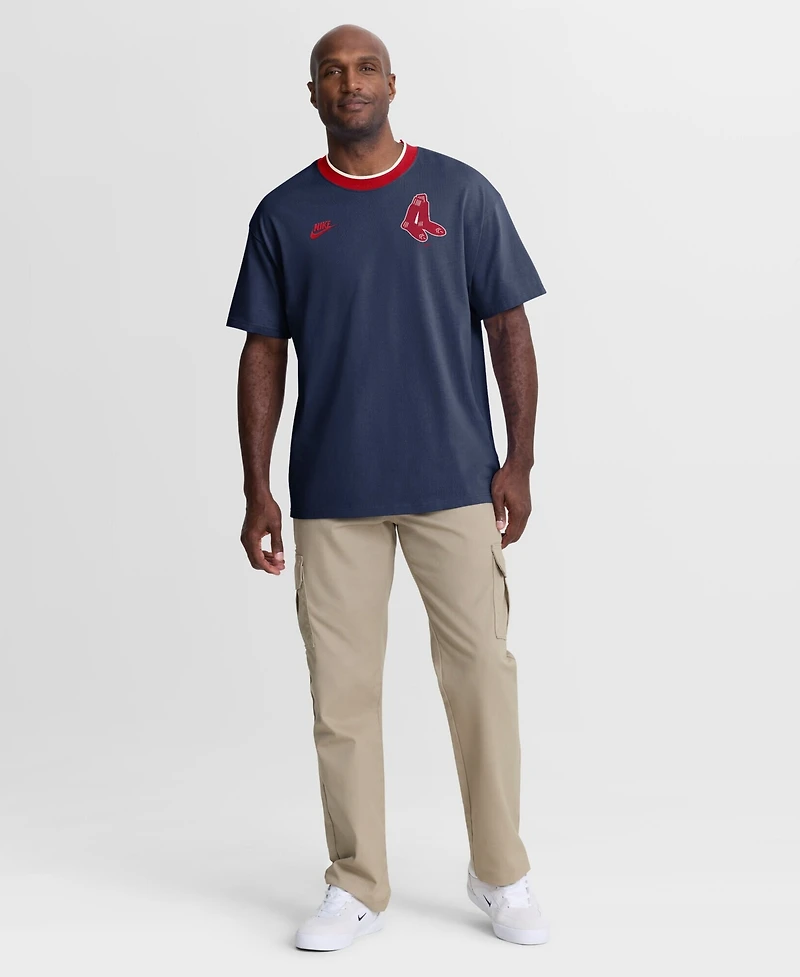 Nike Men's Navy Boston Red Sox Cooperstown Collection Ringer T-Shirt