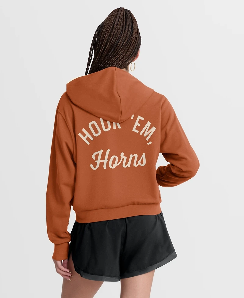 Nike Women's Texas Orange Longhorns Mantra Cropped Full-Zip Hoodie