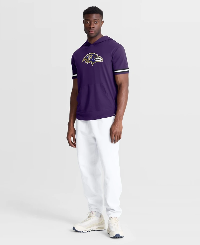 Fanatics Men's Purple Baltimore Ravens Optimal Play Short Sleeve Hooded T-Shirt
