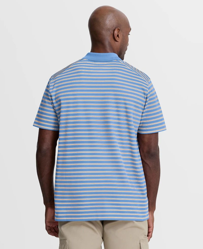Nike Men's Light Blue/White Tennessee Volunteers Striped Dri-fit Polo Shirt