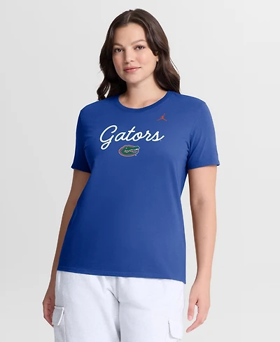 Jordan Women's Royal Florida Gators Script Mantra Logo T-Shirt