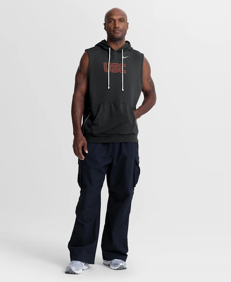 Nike Men's Black Usc Trojans 2026 Sideline Sleeveless Dri-fit Hoodie