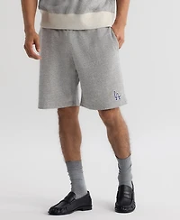 Fanatics Men's Steel Heather Los Angeles Dodgers Iconic Terry Warm-Up Shorts