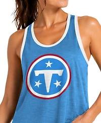 G-iii 4Her by Carl Banks Women's Light Blue Tennessee Titans Tater Ii Racerback Tank Top