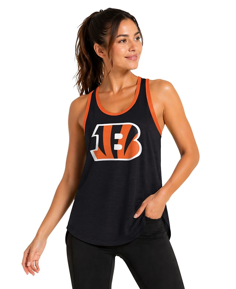G-iii 4Her by Carl Banks Women's Black Cincinnati Bengals Tater Ii Racerback Tank Top