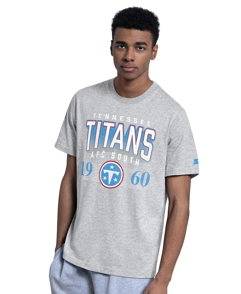 Starter Men's 2-Pack Light Blue/Gray Tennessee Titans Logo T-Shirt Set