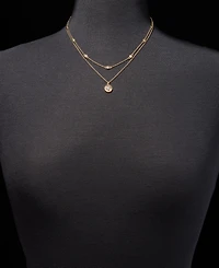 Lauren Ralph Lauren Cubic Zirconia 17" Layered Pendant Necklace