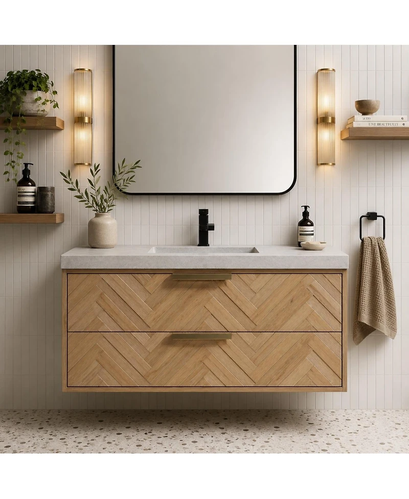 Ari Bath 42" Carlsbad, Weathered Fir Finish