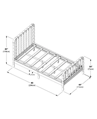 Plank+Beam Jenny Lind Twin Bed