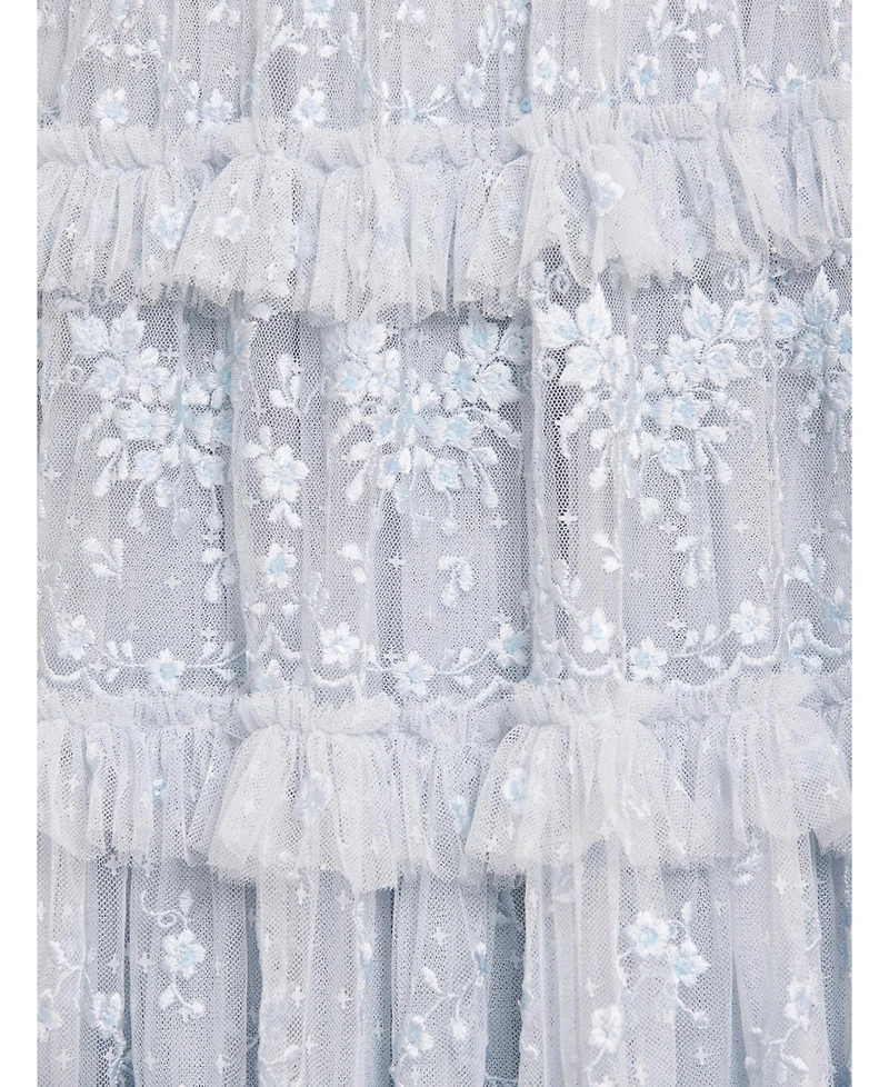Needle & Thread Women's Blossom Long Sleeve Lace Ankle Gown
