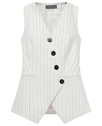 Mint Velvet Women's Pinstripe Asymmetric Waistcoat