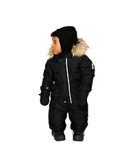 Deux par Baby ( 6M to 24M ) Unisex Original One Piece Puffy Snowsuit with Removable Mittens and Boots