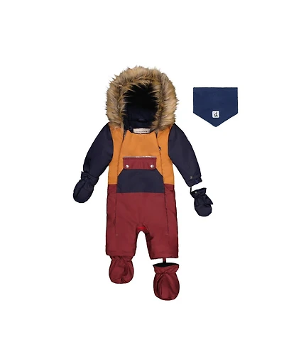 Deux par Baby Boys One Piece Snowsuit Adapted for Car Seats