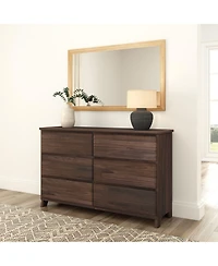 Plank+Beam Solid Wood Farmhouse 6 Drawer Dresser