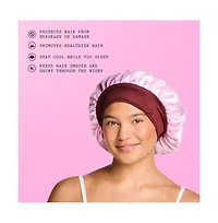 Gimme Beauty Sweet Dreams Satin Bonnet Ultra Soft Sleep Bonnet Smooth and Frizz Free Hair Fine Hair, 1 Count