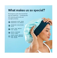 Gimme Beauty Sweet Dreams Satin Bonnet Ultra Soft Sleep Bonnet Smooth and Frizz Free Hair Medium Hair