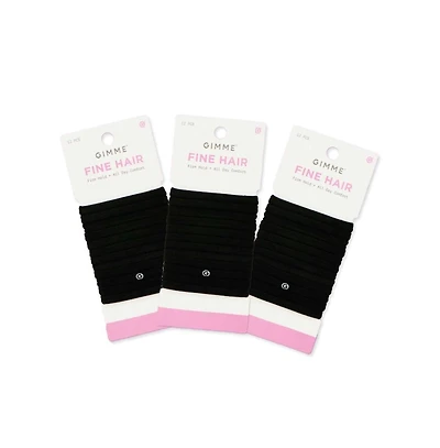 Gimme Beauty Fine Hair Ties Seamless Nylon 36 Pack