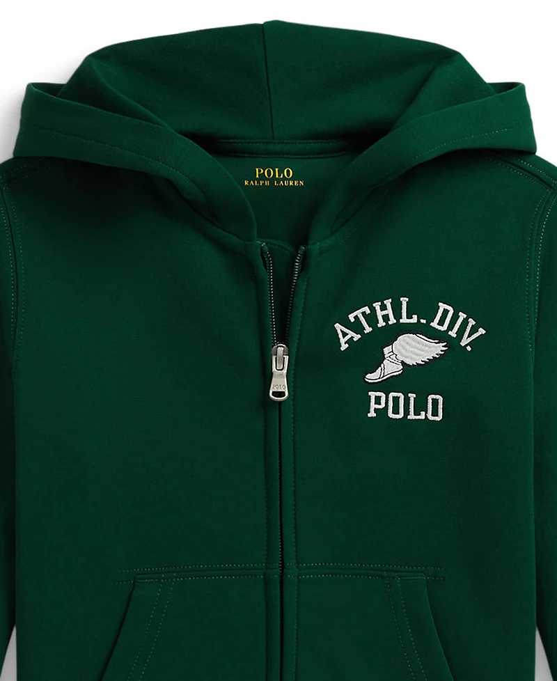 Polo Ralph Lauren Boys' 2T-7 Logo Double-Knit Full-Zip Hoodie