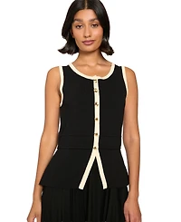 London Times Women's Colorblock A-Line Pleated Midi Dress