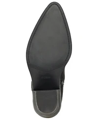 Guess Women's Sashon Wide-Calf Knee-High Topstitched Western Boots