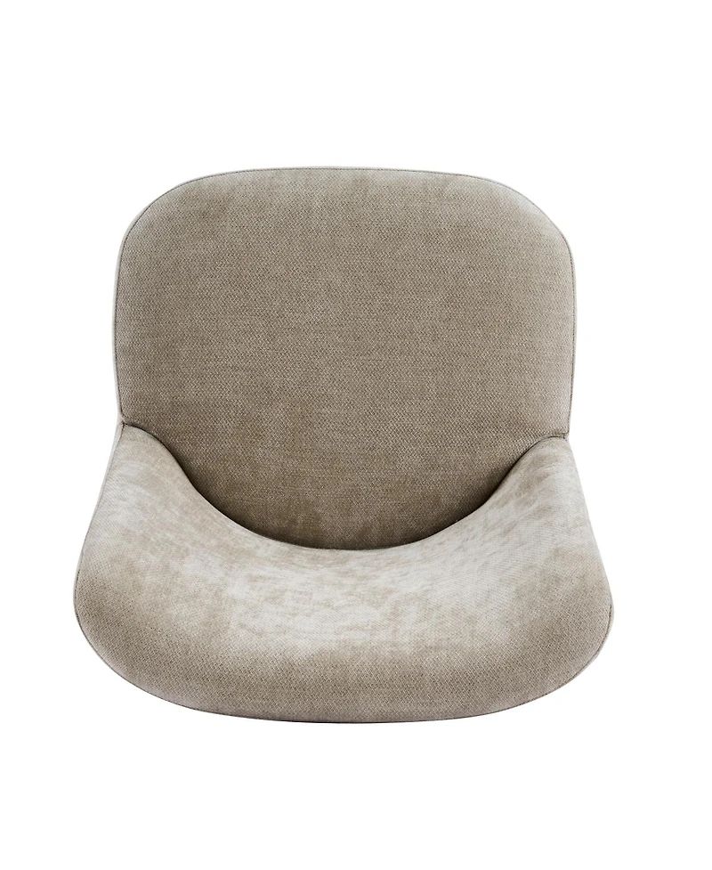 Streamdale Furniture Modern Upholstered Dining Chairs, Set of 2, Oatmeal