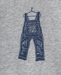 Osh Kosh Baby Boys' Long-Sleeve Overall French Terry Sweatshirt