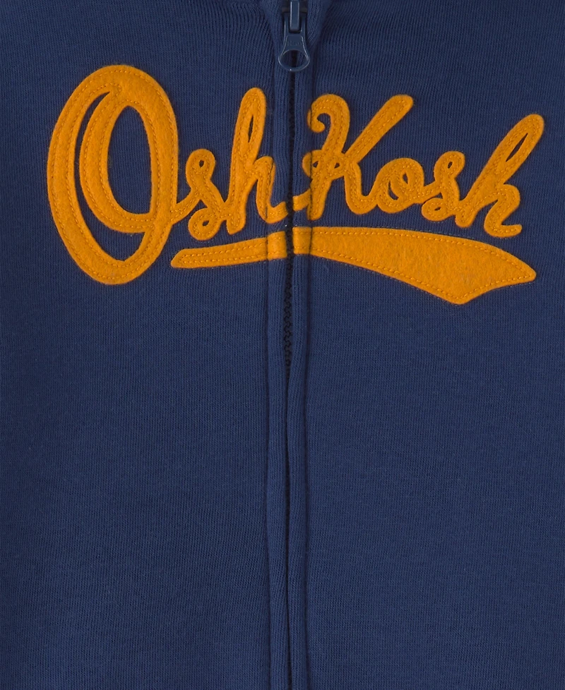 Osh Kosh Baby Boys' Long-Sleeve Oshkosh Logo Fleece Hoodie and Pants, 2-Piece Set